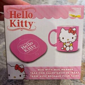 Hello Kitty Pink Mug with Warmer NEW